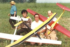 Northern Connecticut Sailplane Contest. - May 1971Left: Fritz Bien, Center: Stu Richmond, Right: Bob Fish