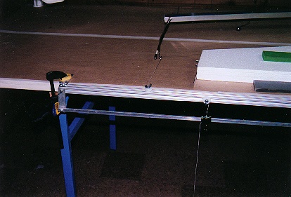 view of the left end of the cutter and bow