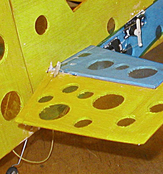 Elevator pull-pull servo and rudder servo location