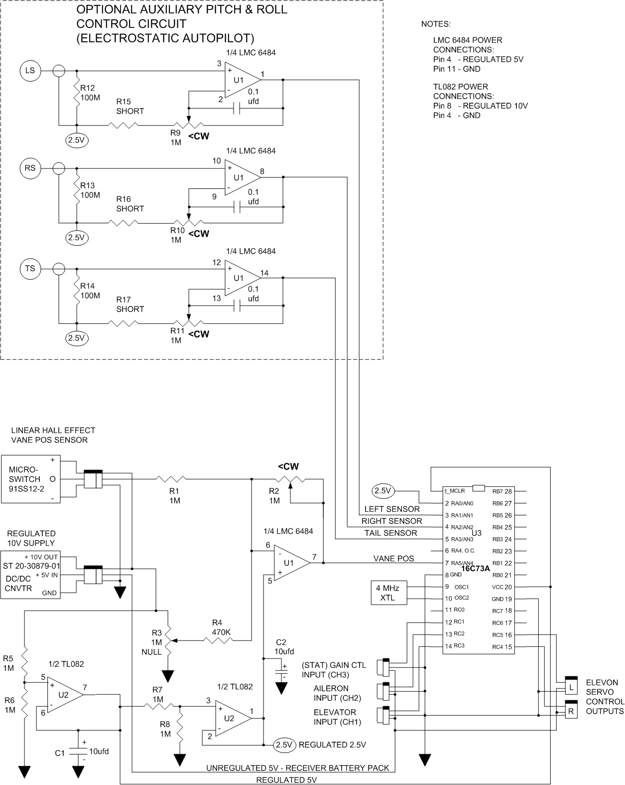 Figure 17. Schematic Diagram - Albatross II Stabilizer Control Electronics