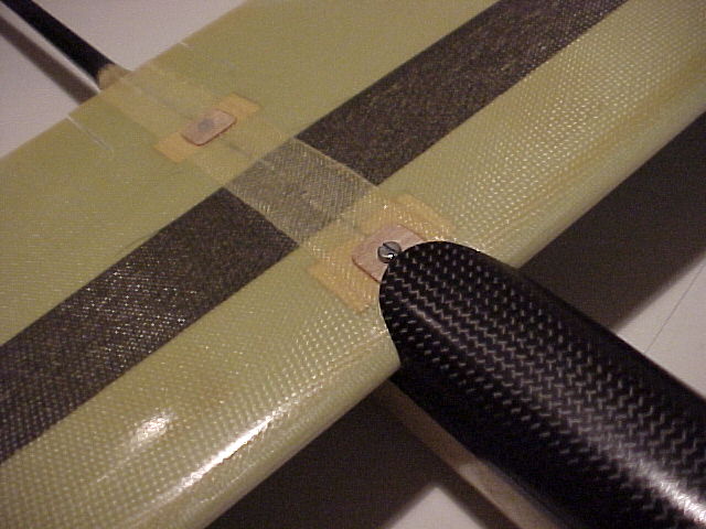 And here is the final product of all that work, mounted on the fuselage