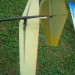 Rudder control horn and pushrod fillet