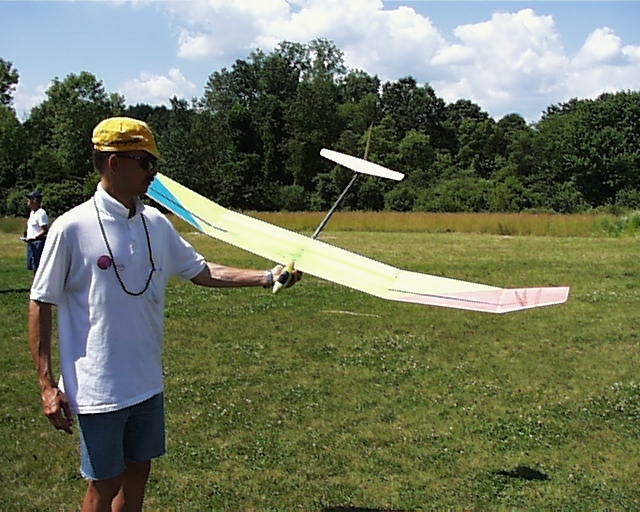 Mark with the prototype Allegro 2m ship