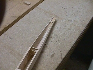 Fuselage ready for tail boom attachment